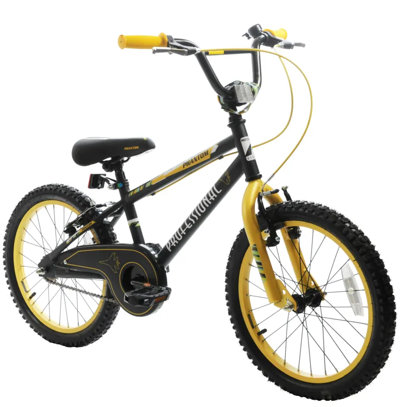 Professional Phantom 18 Inch Wheel Kids Bike Black-1